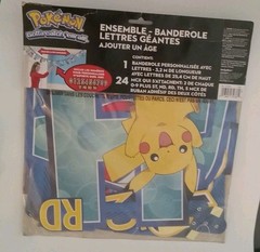 Pokemon Add an Age Happy Birthday Jumbo Letter Banner Kit New Party Decoration