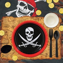 Plastic Treasure Map Party Accessory 1 count 1/Pkg