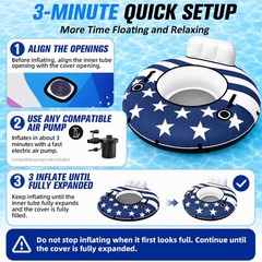 River Tube, 53» River Float Tube with Premium Canvas Cover, Comfortable Back…