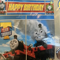 Thomas The Tank Engine Scene Setter Photo Background Poster 5 Count Birthday …