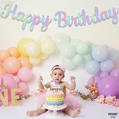 , Iridescent Cursive Happy Birthday Banner – Pre-Strung, 10 Feet | Birthday Deco