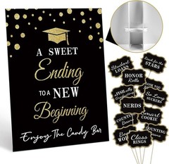 Graduation Candy Buffet Labels for Grad Party Decorations, Graduation Candy Bar