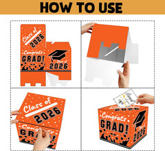 Graduation Decorations 2026 Grad Card Box for Gift Graduation Party Favors Decor
