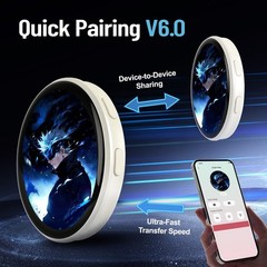 Digital Pin with Anime Themed Pixel Screen – -for Backpacks Cool Button Displ…