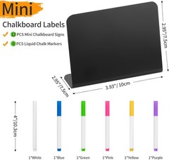 12 Pack 4″X3″ Small Food Labels for Party Buffet Food Signs for Birthday Bakery