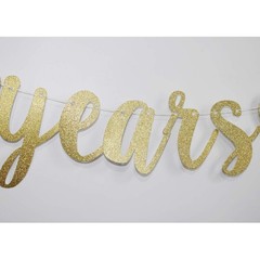 50 Years Blessed Banner Funny Gold Glitter Sign For 50th Birthday/wedding Annive