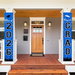 2026 Graduation Decorations, 70.8 inches x 13 inches, Blue and Black