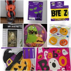 Halloween Party Supplies Plates Cups Napkins Decor New Favors Tattoos Tape Door