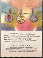 Molly & Rex Banner Kit GARLAND Clothespins Twine BUTTERFLY HOT AIR BALLOON 75578