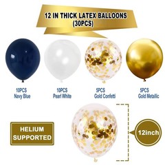 Decorations for Men, Navy Blue and Gold Party Decorations Set – Happy Banner,…