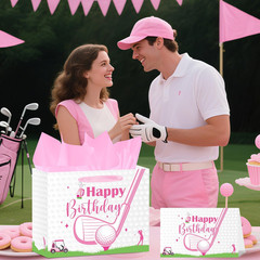 Golf Birthday Gift Bag – Happy Birthday Party Decorations for Women, Party Favor