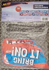 Nerf Football Cutouts Value Pack Assorted Party Decorations 12pc 2018 Hasbro