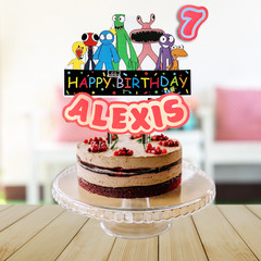 Rainbow Friends Party Supplies happy birthday centerpiece decoration cup plate