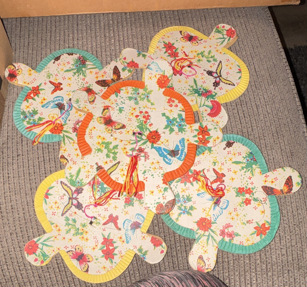 Multicolor Floral Butterfly Paper Party Lantern, All Occasions Decoration