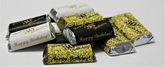 30th Birthday Miniatures Candy Bar Decoration Wrapper Sticker Label (Set of 60)