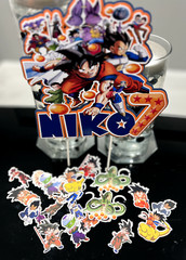 DRAGON BALL Z PERSONALIZED PARTY DECORATION, FAVOR BOXES, TABLE CENTERPIECE, ETC