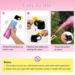 Merear Large Gender Reveal Fire Extinguisher 2 Packs Blue+2 Packs Pink=4packS