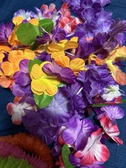 Tropical Luau Party Table Setting Supplies, Handmade Tiki Signs