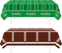Football Party Tablecloths – 2 Pack Disposable Plastic for Themed Celebrations