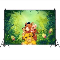 Simba Lion King Backdrop Baby Shower Boy Birthday Party Photo Background Banner