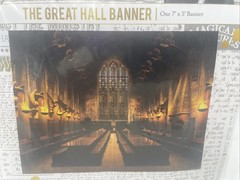 Hogwarts Harry Potter Wizarding World – THE GREAT HALL BANNER Backdrop (7’x5′)