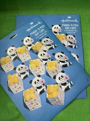 Vtg Panda ‘N Pals Nut Cups 2 Pkgs Die Cut Paper Decor Baby Child Party Crafts