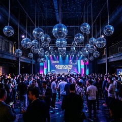 Yescom 8PCS Sapphire Blue Disco Ball Set 7″/12″/16″/20″/24″ Party Weddings Clubs