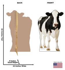 Cow Stand Up Party Decoration Farm Animal Lifesize Cardboard Cutout Farmer Party