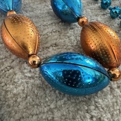 mardi gras beads Miami Dolphins Colors