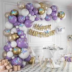 Laser Butterfly Wall Decor, 48Pcs 2 Styles 3 Sizes Butterflies for Birthday Cake