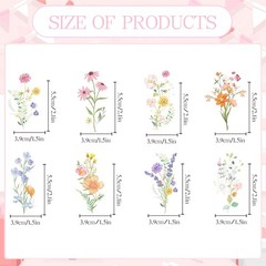 Flower Birthday Cupcake Toppers Decorations, 40PCS Wildflower Baby in Bloom B…