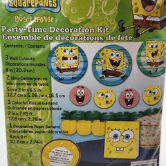 Nickelodeon SpongeBob Squarepants Party-Time Decoration Kit & Party Game (READ)