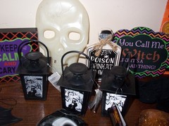 Halloween decor: ghosts-bats-mask-witch-skull-creepy scary fun decorations-22pc