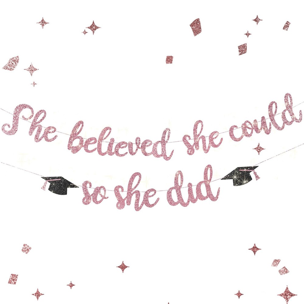 Class of 2026 Graduation Decrations for Girls, Pre-Strung She Believed She Co…