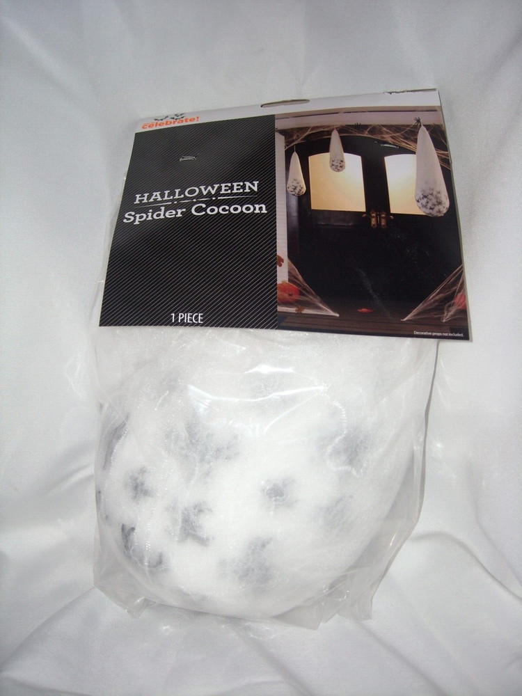 1 Piece White Halloween Spider Cocoon Decoration FREE SHIPPING