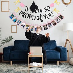 Graduation Party Decoration Class of 2026 K-12th Grade Graduation Photo Banner P