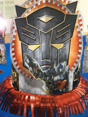 Transformers 3 Table Centerpieces + 20 Confetti Pieces Party Decor New 2011