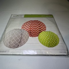 Renewing Minds Gray Red Green Spheres 3 Per Pack 3 12″ 10” 8″ Paper Lanterns
