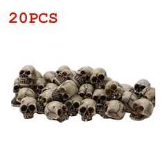 20pcs Mini Skulls Decor Skeleton Head Crafts Mini Skulls Set Garden Decor