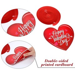 30 Pcs Valentine’s Day Hanging Swirl Party Decorations Foil Swirl Ceiling Decora