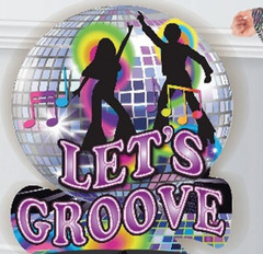 Disco Party Decoration Kit party props photo booth backdrop dance 10pc skate