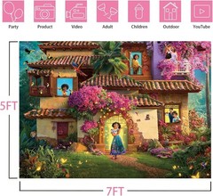 7x5FT Magic House Backdrop – Enchanting Party Decor for Birthday Celebrations