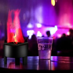 2Pcs 3W LED Fake Fire Flame Effect Light Party Decor Torch Lights for Bar Stage