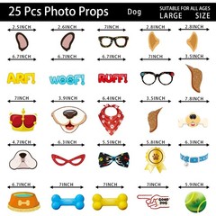 Dog Themed Birthday Party Decorations Photo Booth Props Dogs Puppy Party Deco…