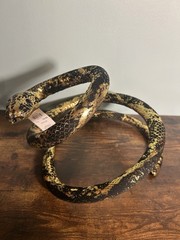 Black Gold Snake Garland Halloween Decor Reptile Party Decoration