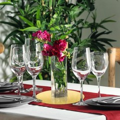 12 Pcs Acrylic Mirror Centerpieces for Tables, 10 Inch Gold Circle Mirror Tra…