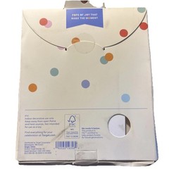 Spritz Happy Birthday Party Banner White Gold 86″ New Damaged Box