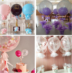 Balloon Stand Kit 10 Sets Table Centerpiece Holder Base Pole Cup Party Decor