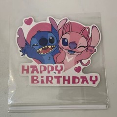 Lilli & Stitch Pink Birthday Party Decorations Banner Tablecloth Balloons Etc