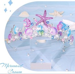 Mermaid Birthday/ Dress Up Crown & Four Jellyfish Paper Lanterns Combo